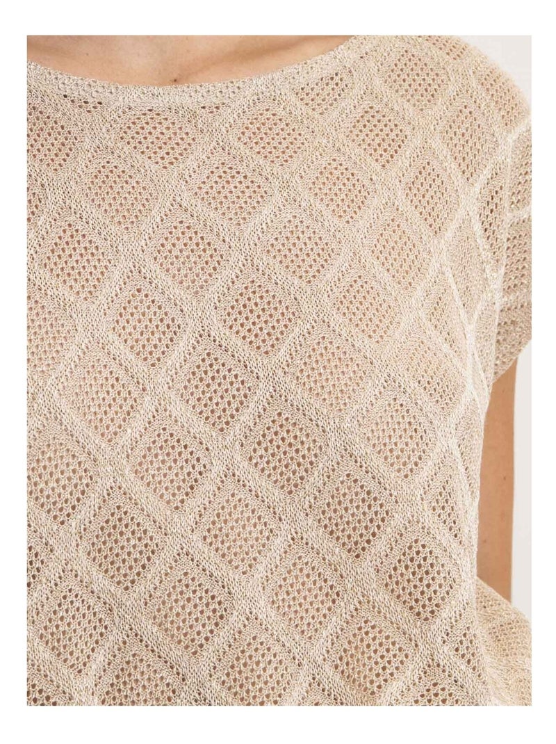 Top sin mangas maille ajourée FEPIRA Negro Dorado - Kiabi