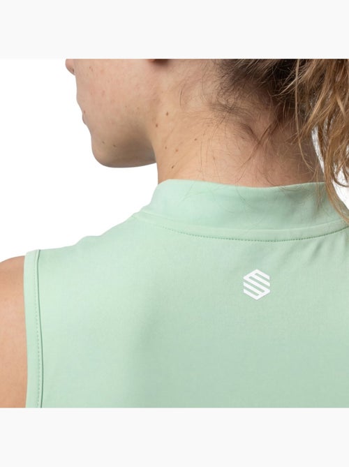 Top sin mangas media cremallera tenis mujer tenis mujer rally-w light - Kiabi