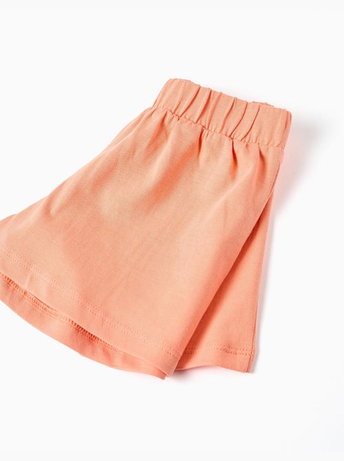 Top sin mangas + pantalón corto de algodón - Kiabi