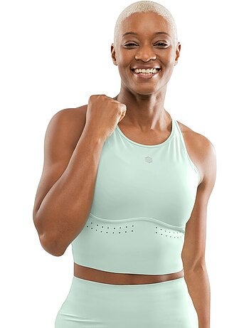 Top sin mangas running mujer fitness mujer namib mint