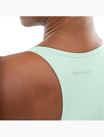 Top sin mangas running mujer fitness mujer namib mint