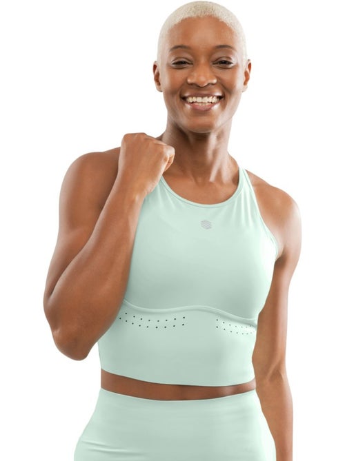 Top sin mangas running mujer fitness mujer namib mint - Kiabi Top sin mangas running mujer fitness mujer namib mint - Kiabi