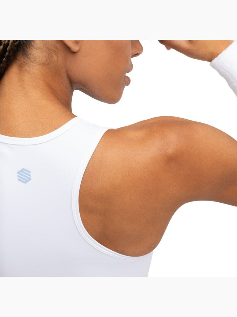 Top sin mangas tenis mujer tenis mujer netmuve Blanco - Kiabi