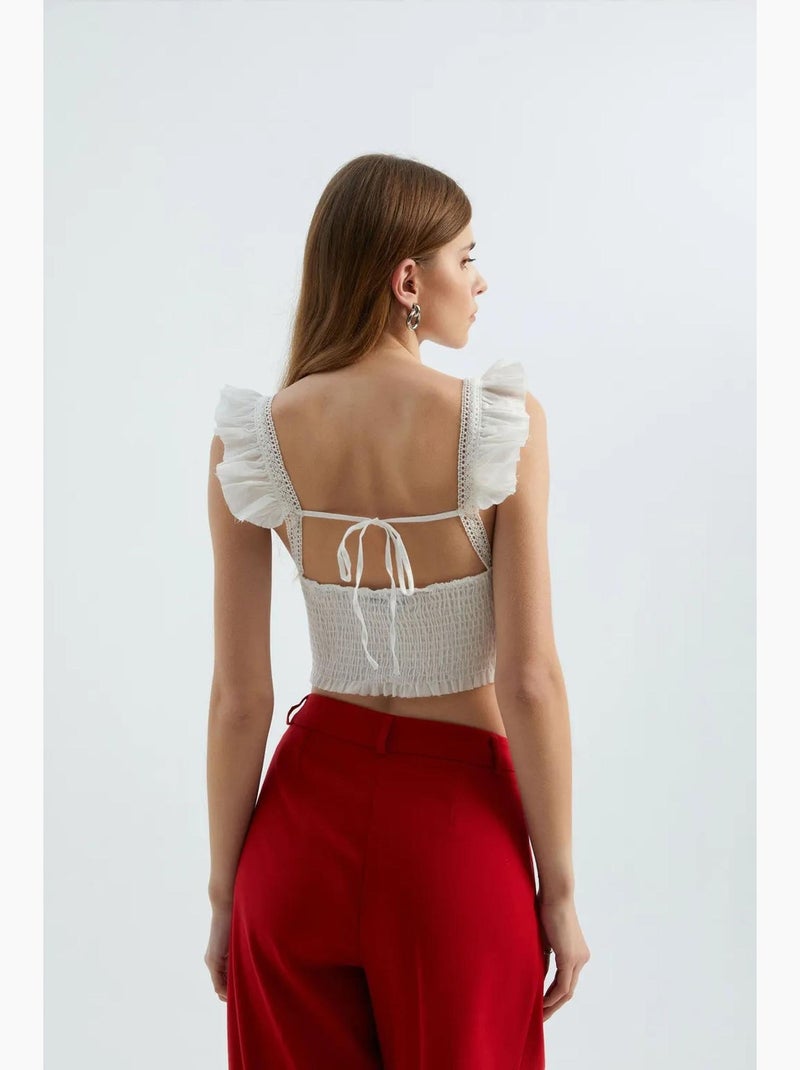 Top smock hiccup Blanco - Kiabi