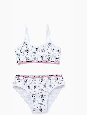 Top sujetador + bragas con motivo de Stitch