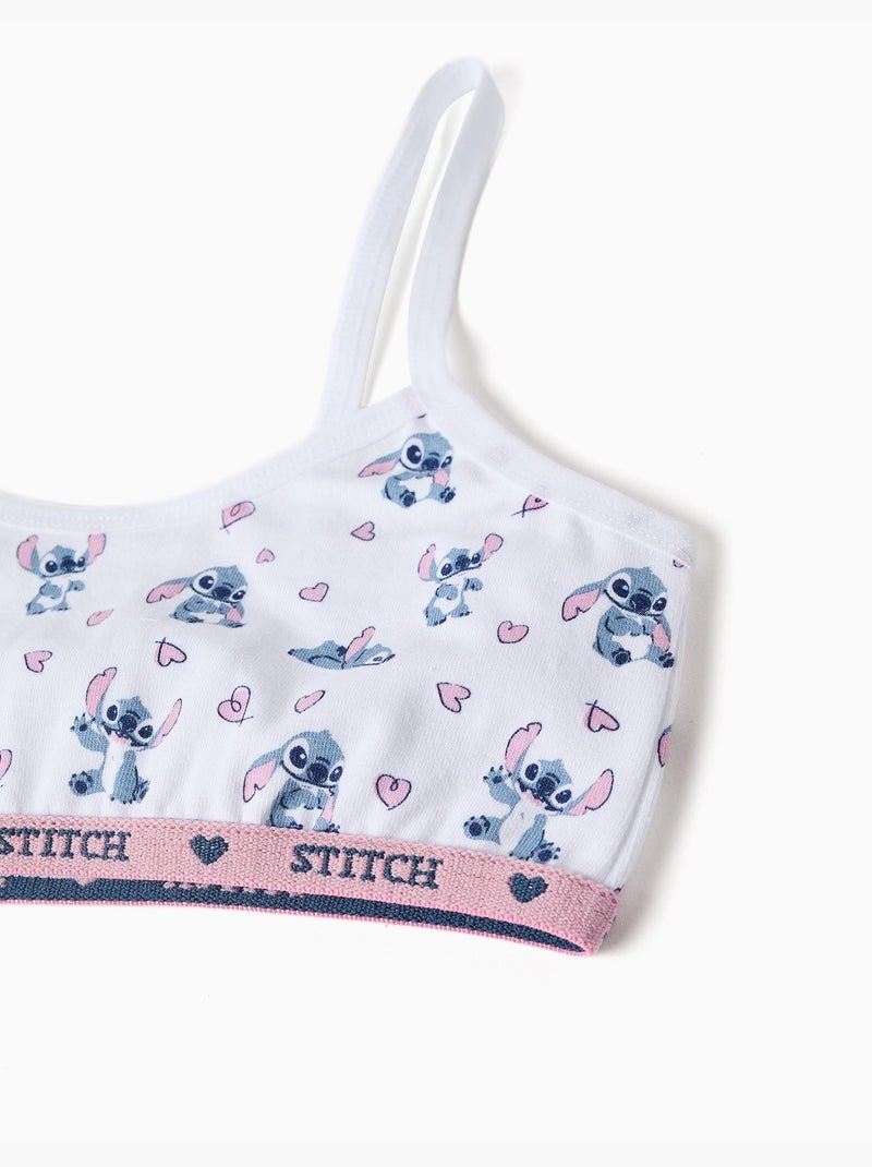 Top sujetador + bragas con motivo de Stitch Blanco - Kiabi