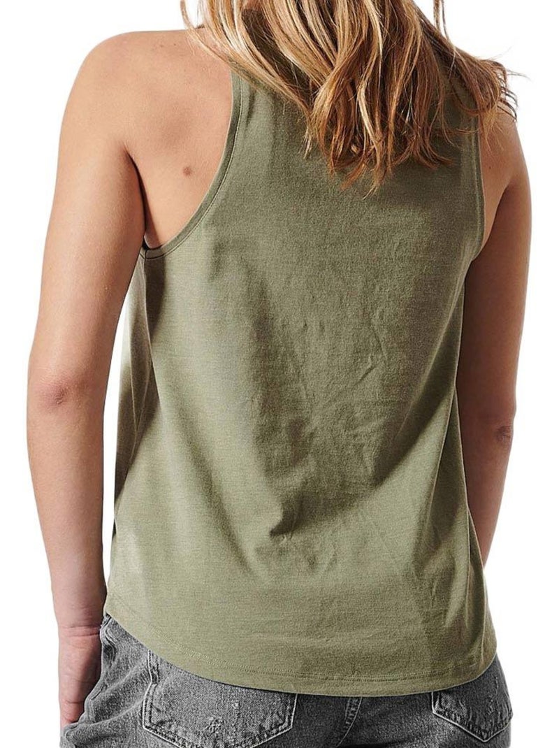 Top Tirantes Mujer Kaporal Verde caqui claro - Kiabi