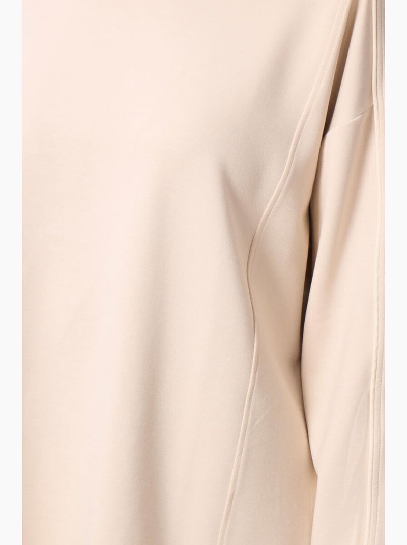 Top túnica oversize largo a rayas tommy Beige arcilla - Kiabi
