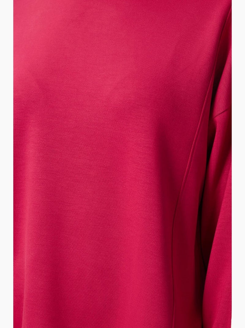 Top túnica oversize largo a rayas tommy Magenta - Kiabi