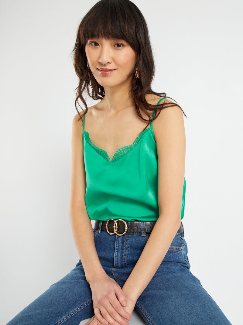 Top vaporoso Verde - Kiabi
