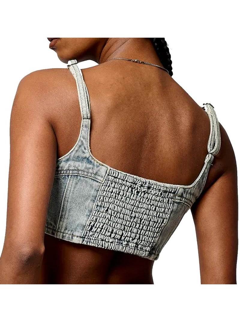 Top vaquero para mujer Kaporal Azul - Kiabi