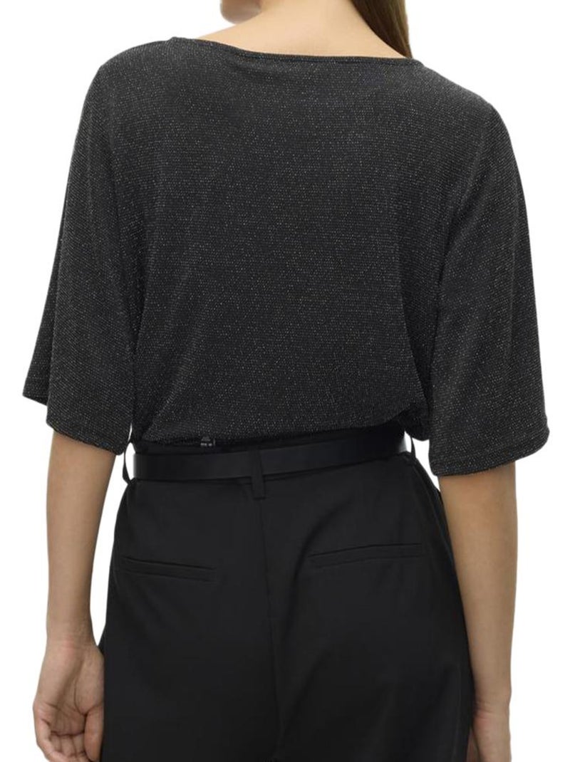 Top Vero Moda para Mujer Negro Plateado - Kiabi