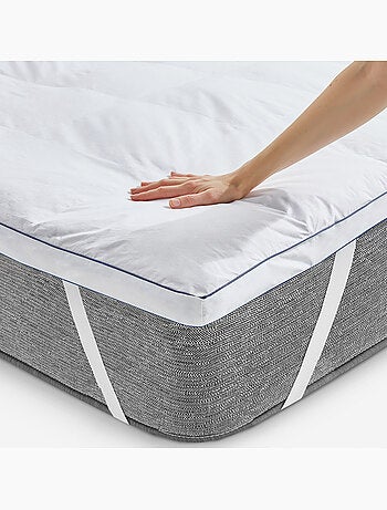 Topper Plumas Natural 5 cm - HOME - Funda 100% Algodón