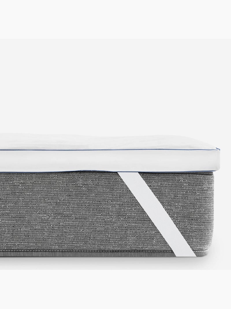 Topper Plumas Natural 5 cm -Funda 100% Algodón Blanco - Kiabi