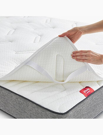 Topper Visco y Fibra 3cm - HOME - Confort Ergonómico - Firmeza Media
