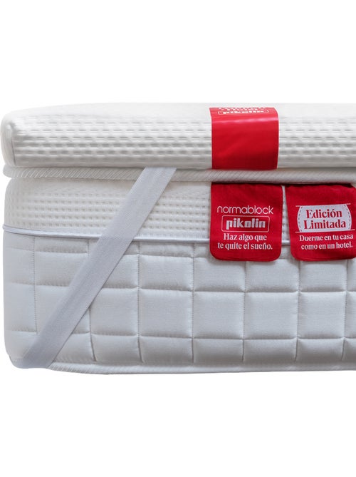Topper viscoelástico hotel - -6 cm - ignífugo - antichinches - funda lavable - Kiabi