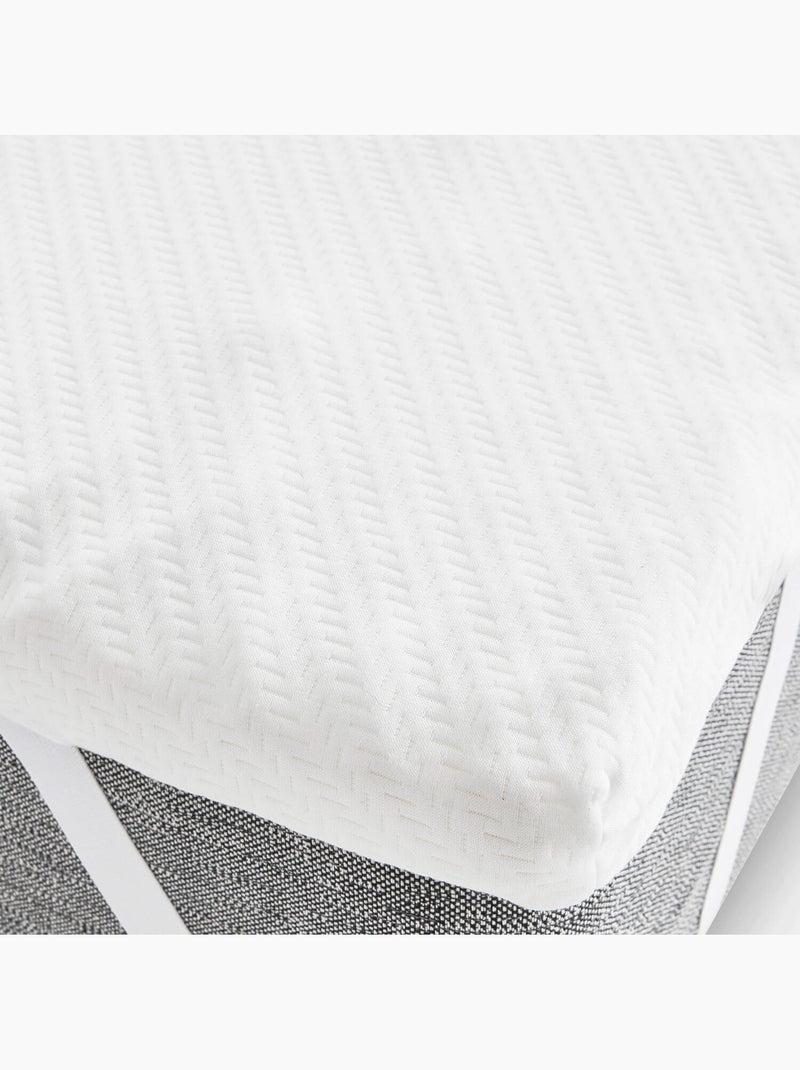 Topper Viscoelástico Multizona -7 cm - Transpirable - Lavable Blanco - Kiabi