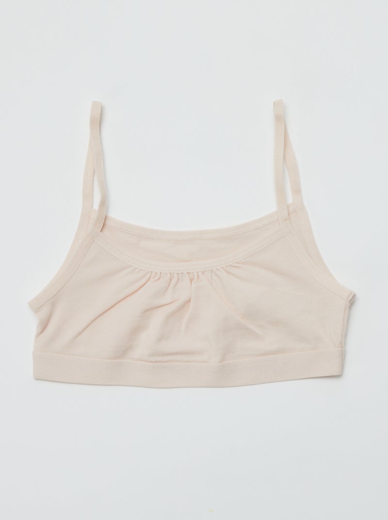 Tops de punto con tirantes finos Pack de 2 BLANCO - Kiabi