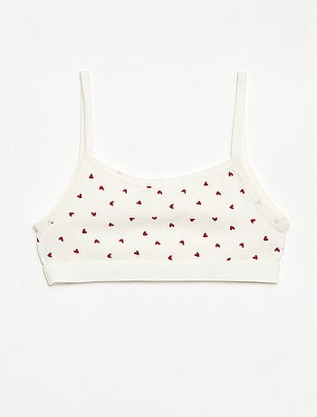 Sujetadores de tirantes finos en punto - Pack de 2