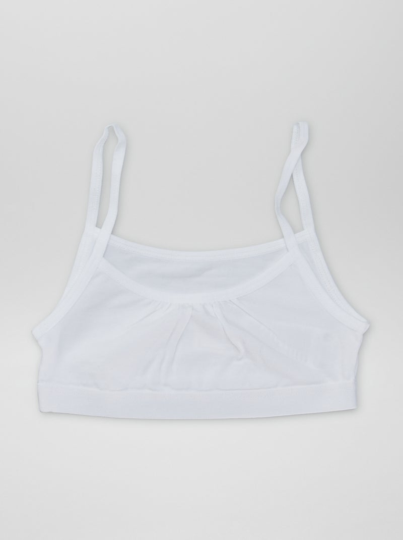 Tops de punto con tirantes finos Pack de 2 NEGRO - Kiabi