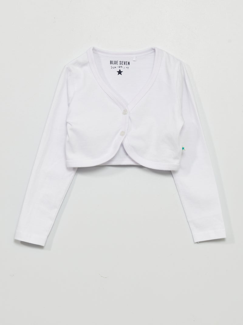 Torera de manga larga blanco - Kiabi
