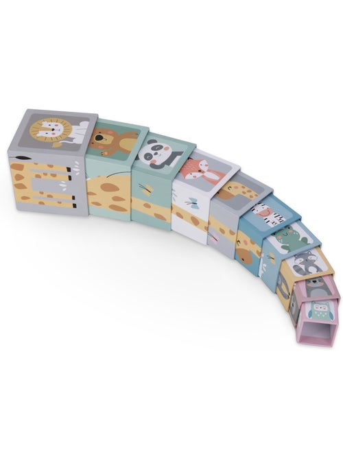 Torre de apilar 10 cubos animales numeros juguete aprendizaje mamabrum - Kiabi Torre de apilar 10 cubos animales numeros juguete aprendizaje mamabrum - Kiabi
