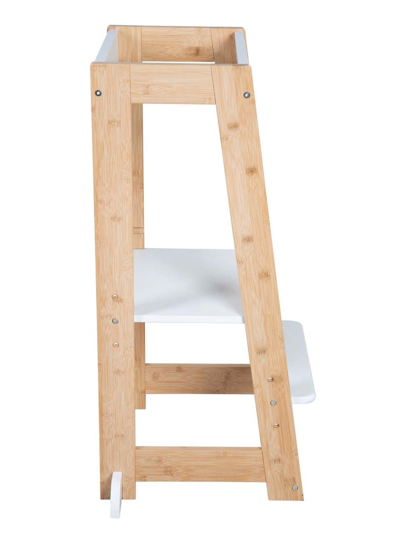 Torre de aprendizaje evolutiva en bambú FSC® - ROBA Blanco Marrón - Kiabi
