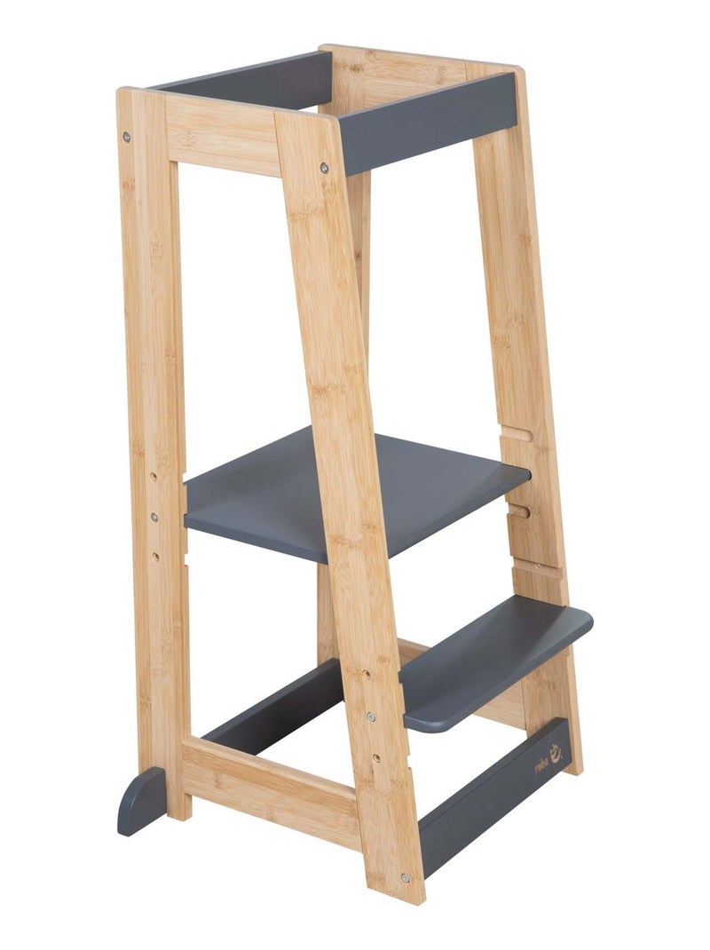 Torre de aprendizaje evolutiva en bambú FSC® - ROBA Gris marrón - Kiabi