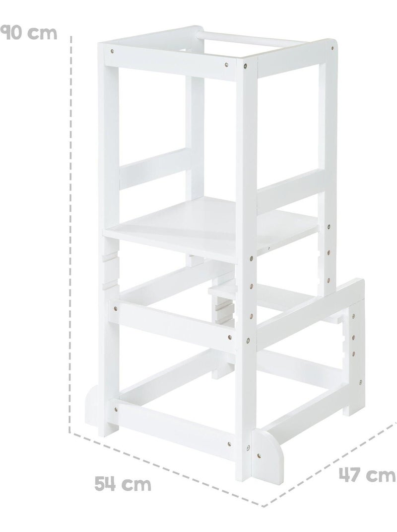 Torre de aprendizaje evolutiva en madera - ROBA Blanco - Kiabi