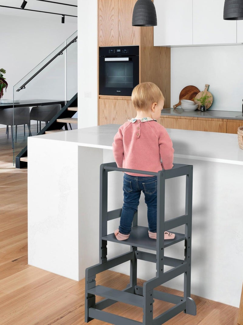 Torre de aprendizaje evolutiva en madera - ROBA Gris antracita - Kiabi