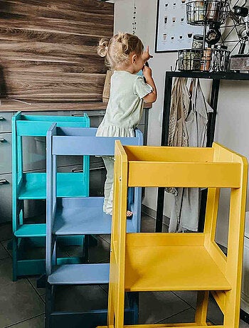 Torre de aprendizaje infantil de roble | Tissi