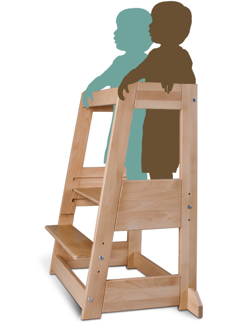 Torre de aprendizaje y observación felix montessori | tissi Marrón - Kiabi