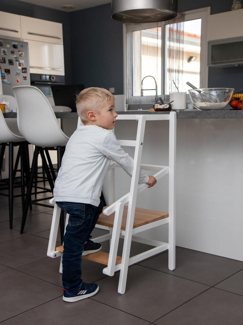 Torre de aprendizaje/observación para niños ESSENTIEL madera Beige/Blanco - Kiabi