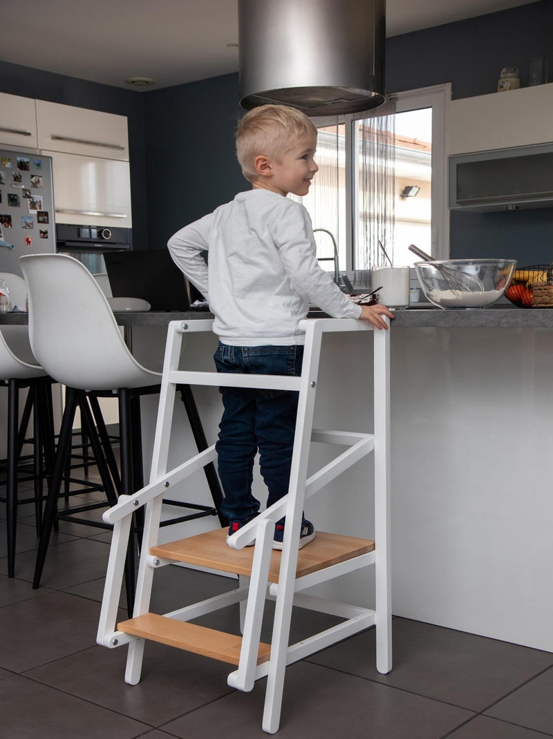 Torre de aprendizaje/observación para niños ESSENTIEL madera Beige/Blanco - Kiabi
