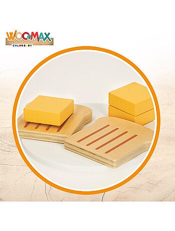 Tostadora de juguete de madera 8 accesorios WOOMAX