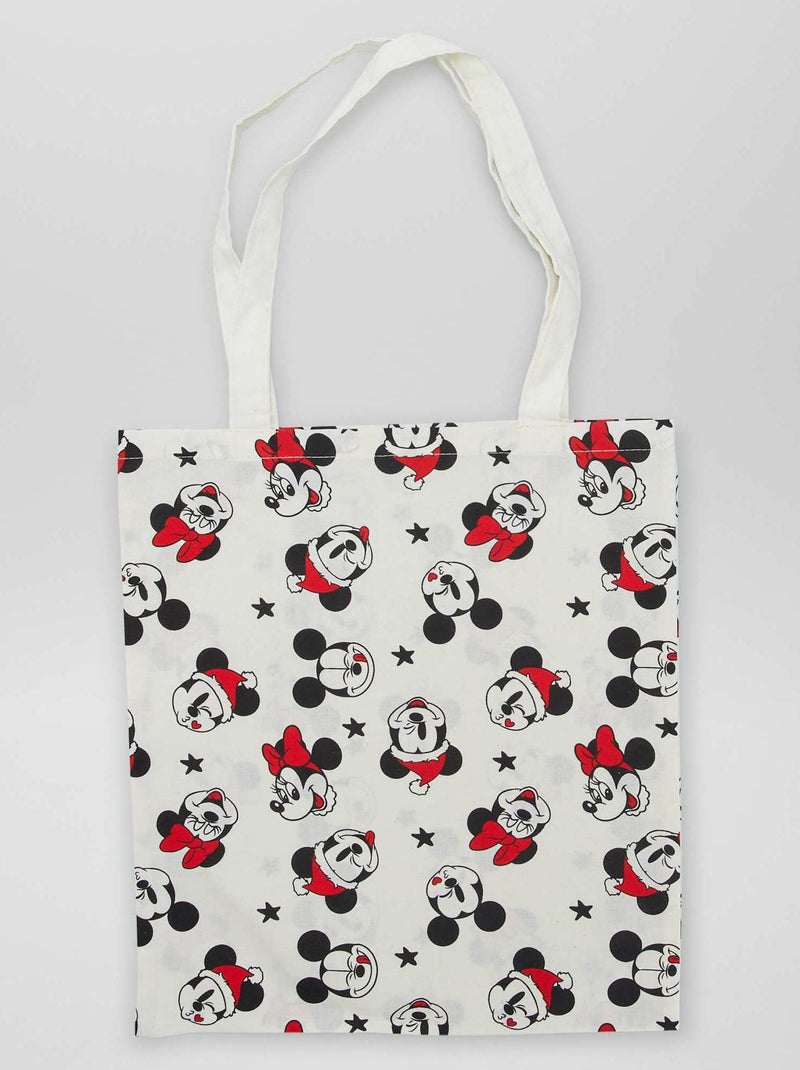 Tote bag con estampado de 'Minnie' y 'Mickey' BLANCO - Kiabi
