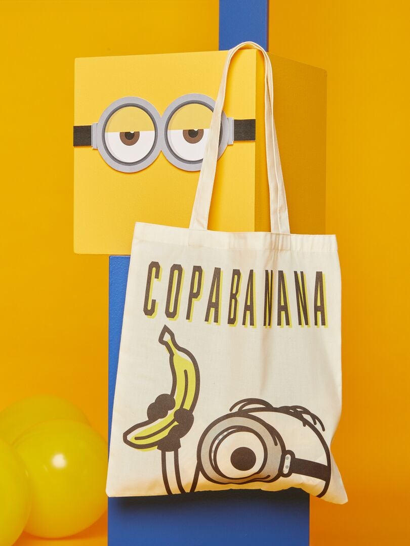 Tote bag de tela 'Minions' - BLANCO - Kiabi - 3.50€