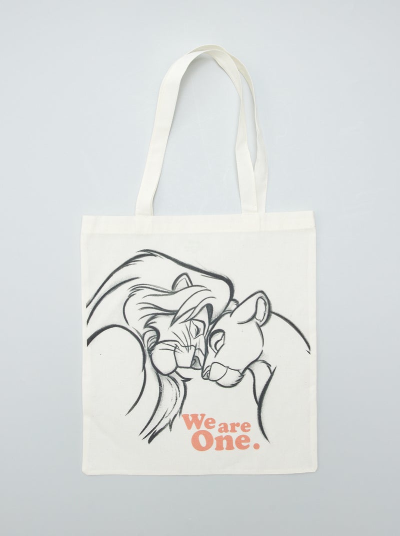 Tote bag 'El Rey León' 'Disney' BLANCO - Kiabi