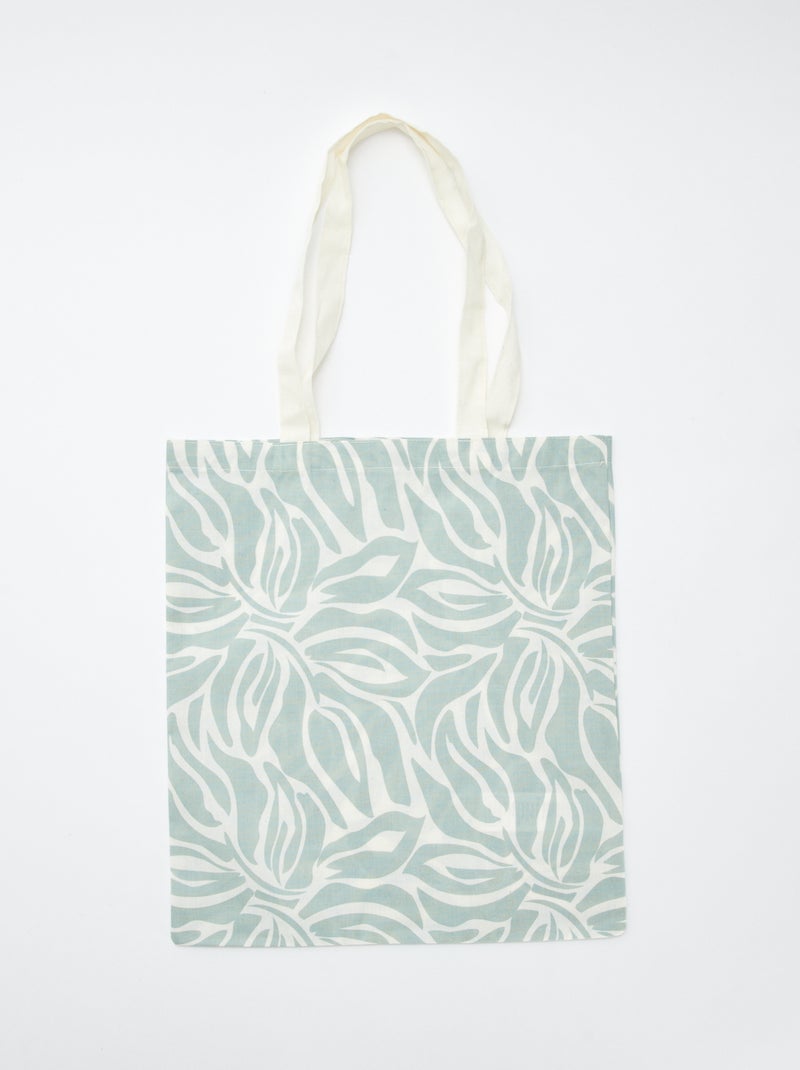 Tote bag estampada AZUL - Kiabi