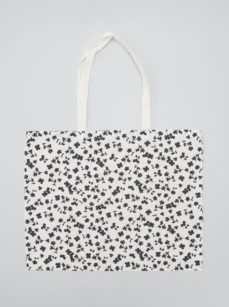 Tote bag estampada BLANCO - Kiabi