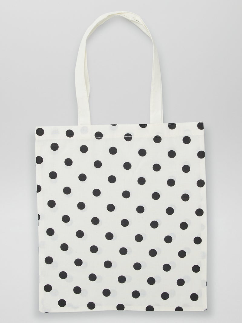 Tote bag estampada BLANCO - Kiabi