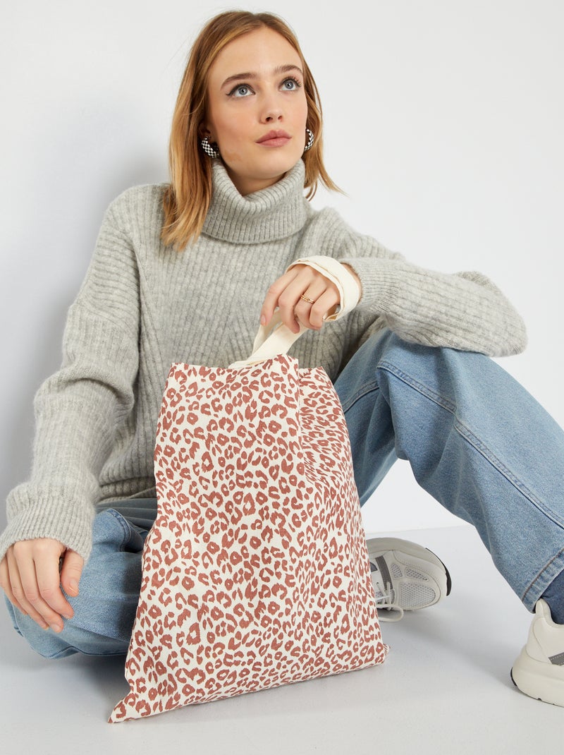 Tote bag estampada BLANCO - Kiabi