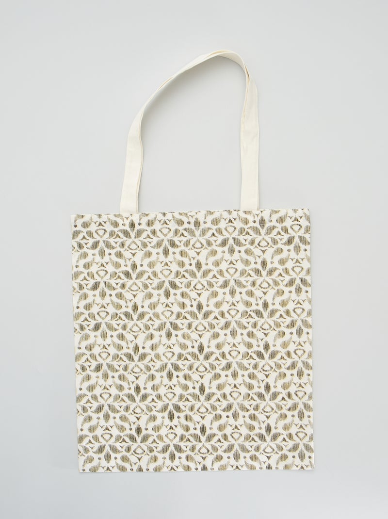 Tote bag estampada BLANCO - Kiabi