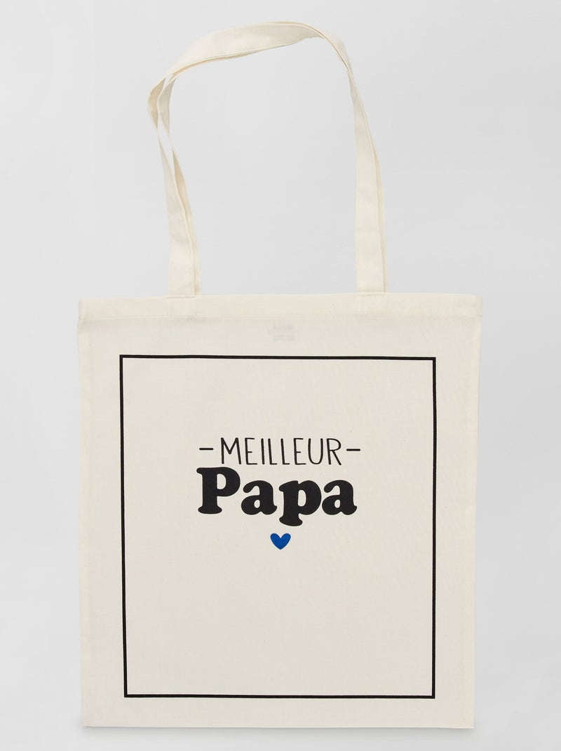 Tote bag estampado BLANCO - Kiabi