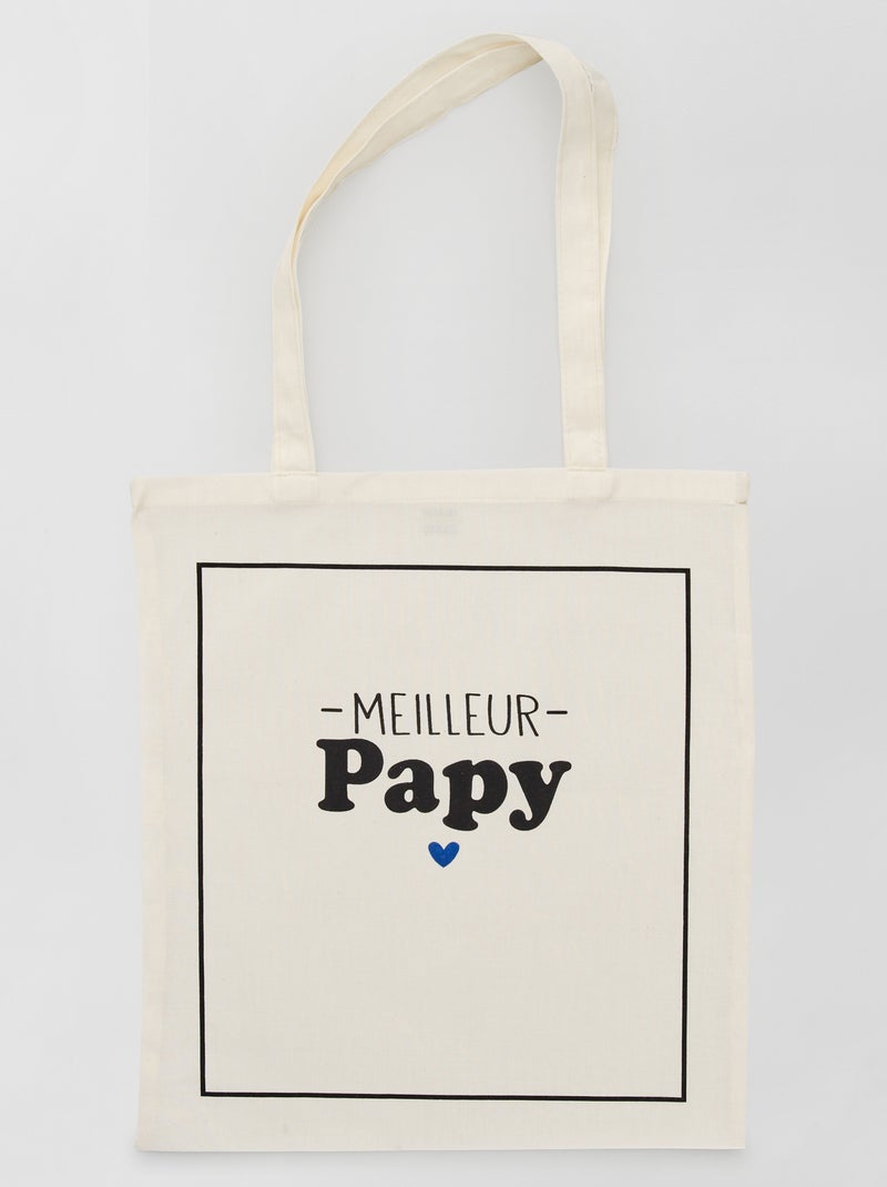 Tote bag estampado BLANCO - Kiabi