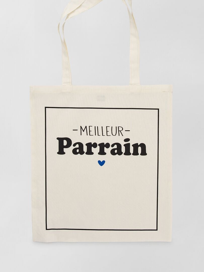 Tote bag estampado BLANCO - Kiabi
