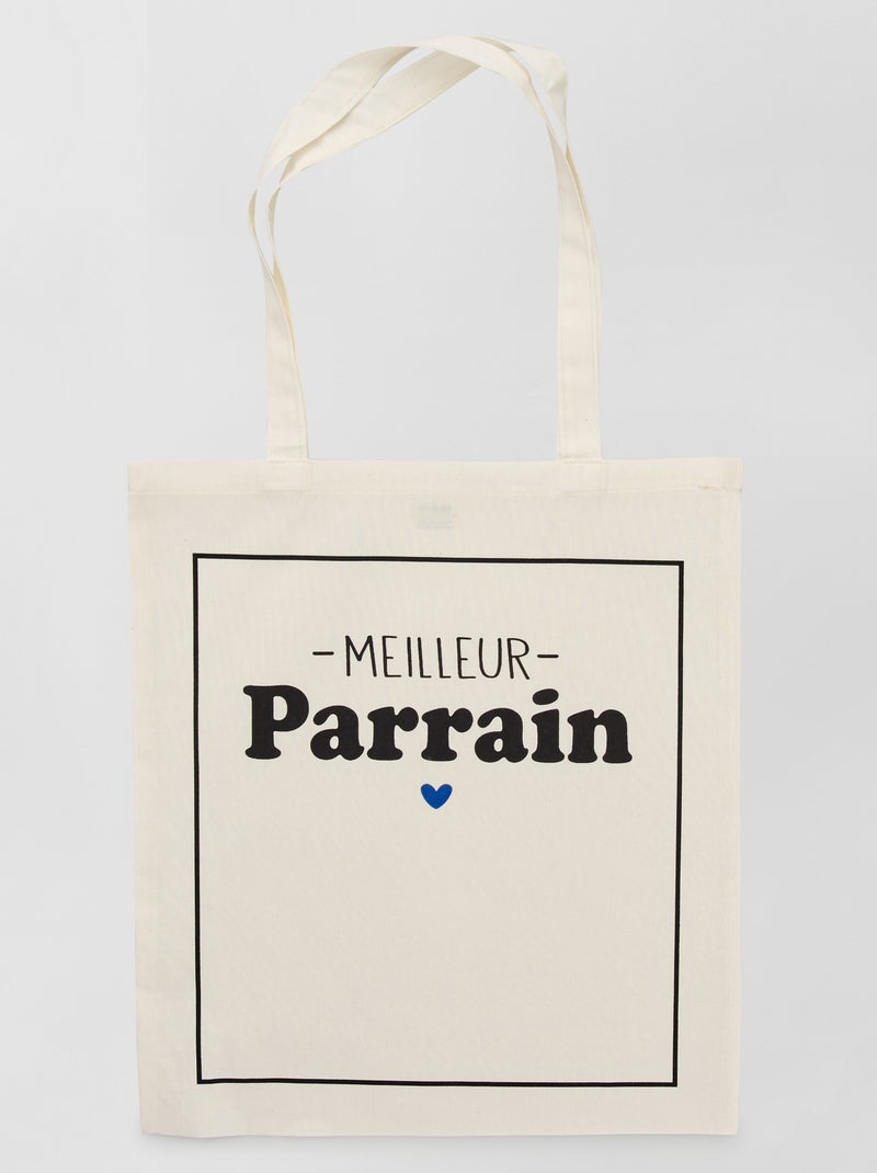 Tote bag estampado BLANCO - Kiabi