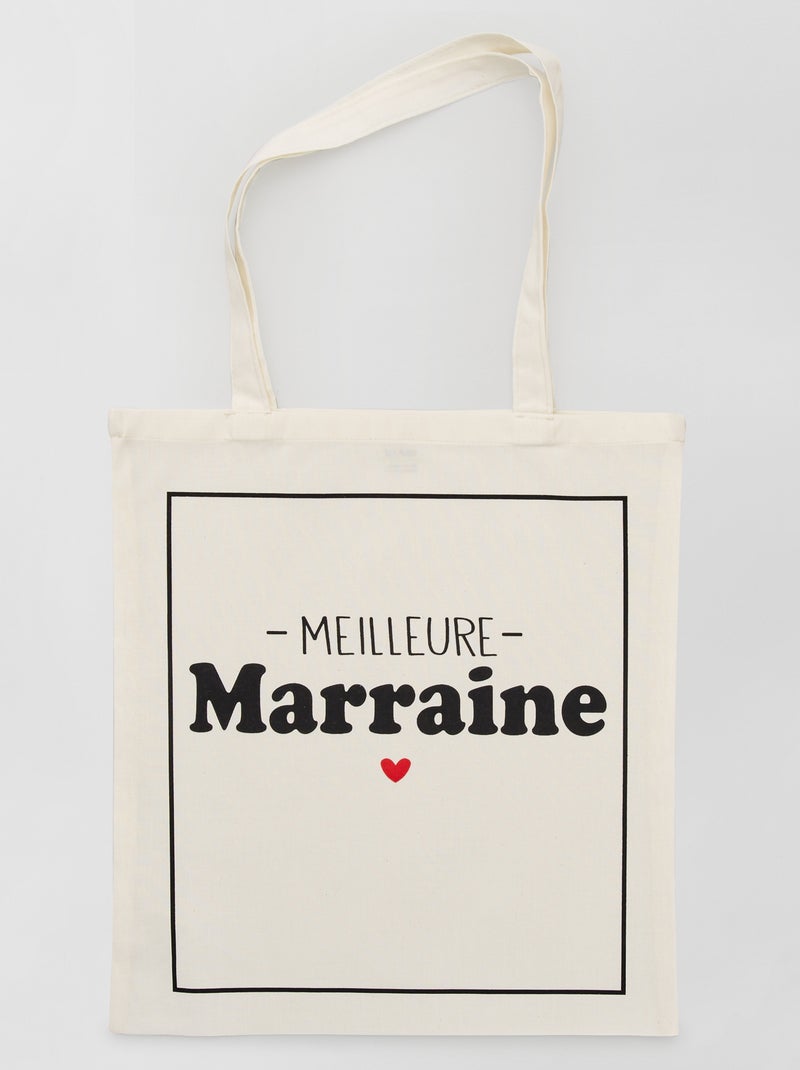 Tote bag estampado BLANCO - Kiabi