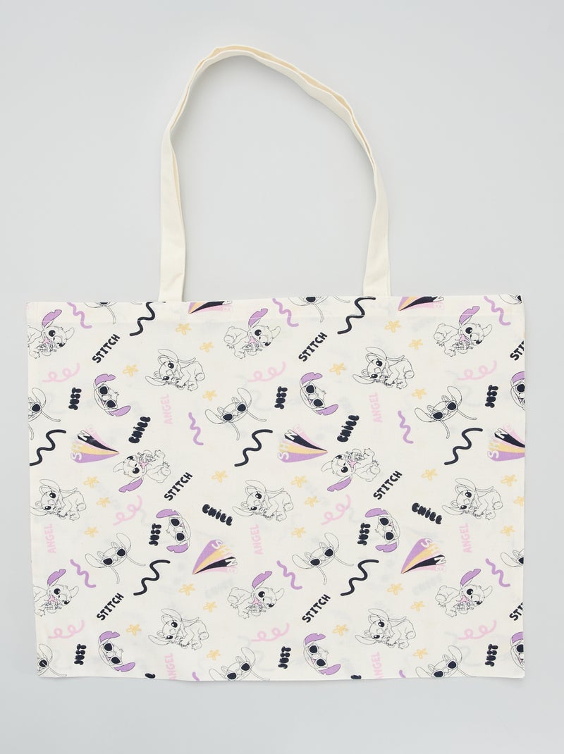 Tote-bag estampado 'Disney' BLANCO - Kiabi