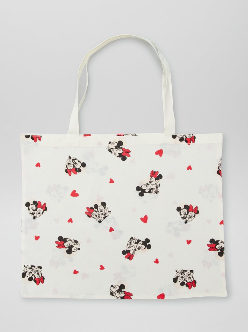Tote bag grande 'Minnie' 'Disney' BLANCO - Kiabi